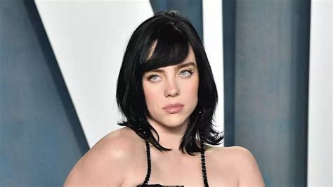 billie eilish cleavage|Billie Eilish stuns in a graphic string bikini in sun